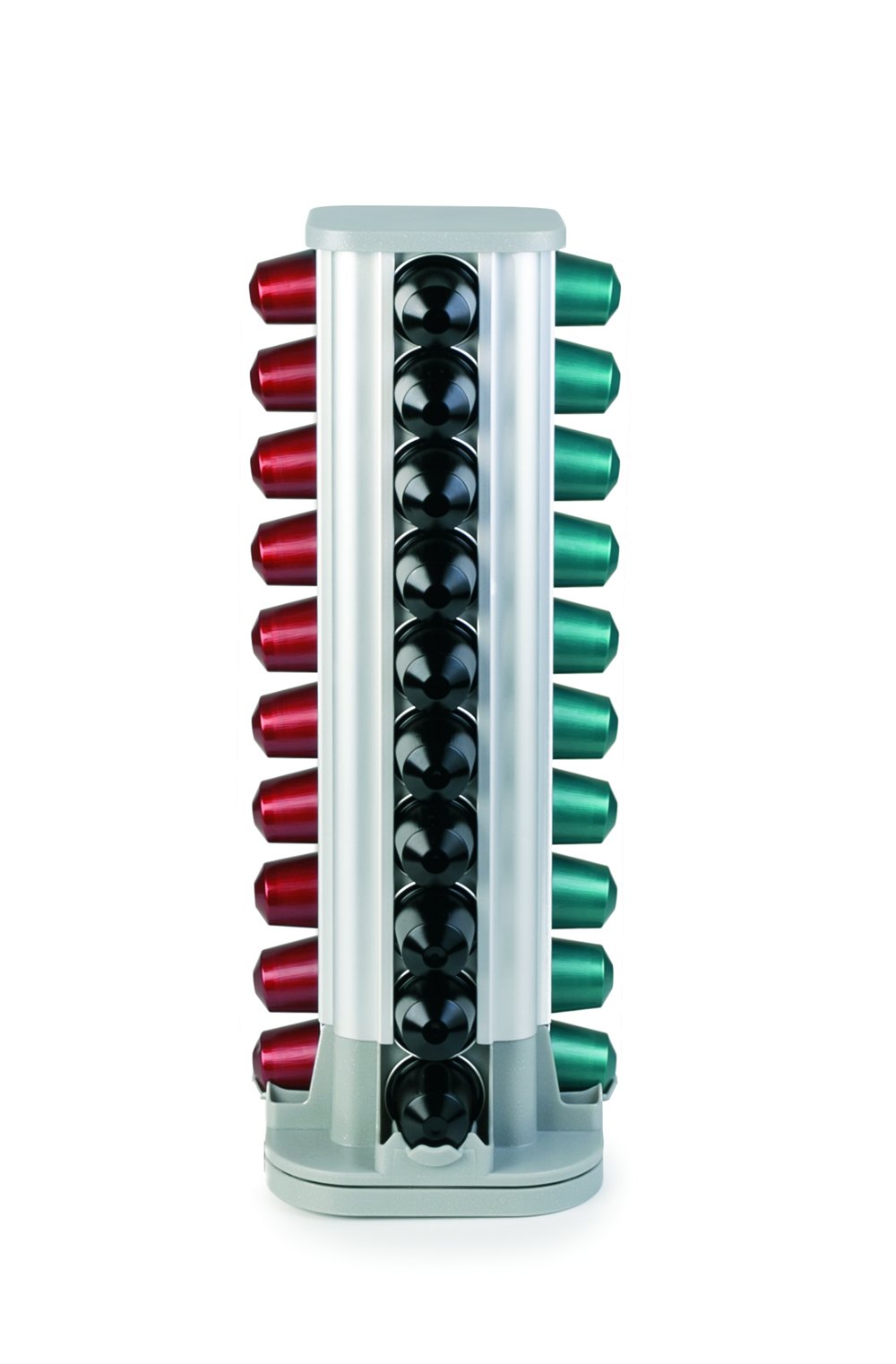 IBILI Nespresso Coffee Capsule Dispenser, 40 Capsules, Swivel, Aluminium