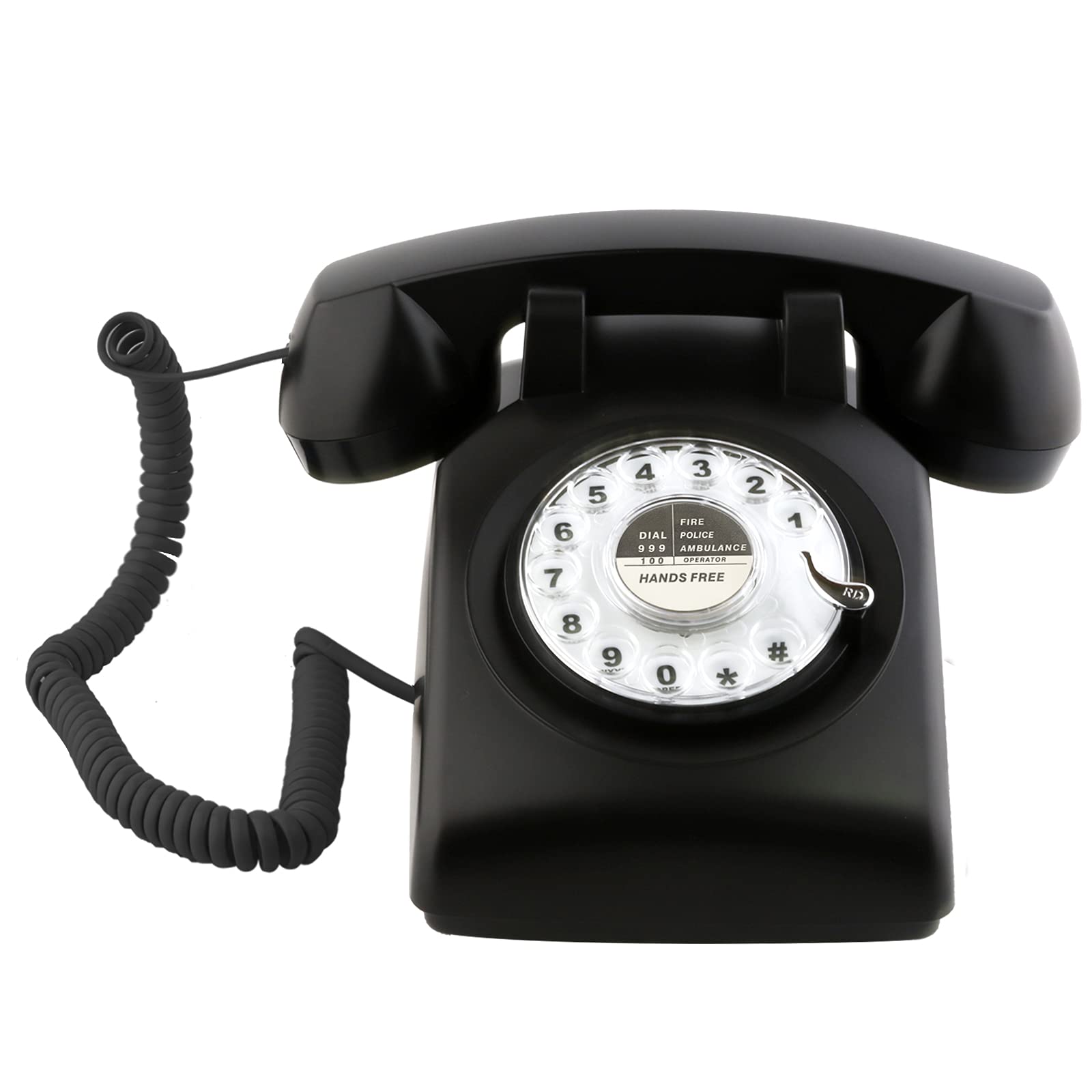 Photo 1 of Sangyn Retro Rotary Dial Phone 1960s Style Vintage Telephone Old-Fashioned Desk Landline Phones with Mechanical Ringer for Home Office