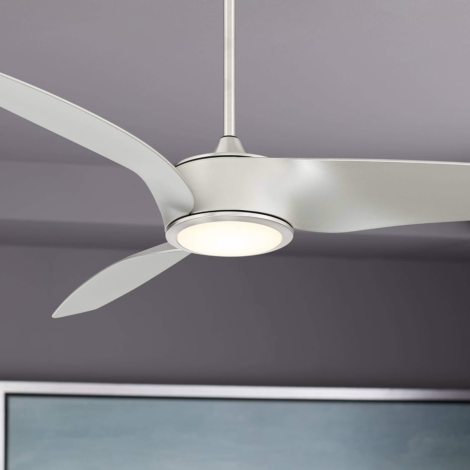 56" Casa Como Brushed Nickel LED Ceiling Fan - Casa Vieja - - Amazon.com