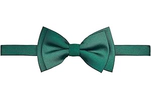 Retreez Solid Matte Color Woven Microfiber Pre-tied Boy's Bow Tie
