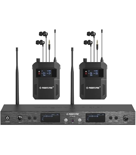 Système De Monitoring Intra-auriculaire Sans Fil XTUGA RW2080 – 10 Packs Corps UHF – Pour Scène & Studio