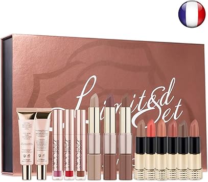 Coffret Maquillage Professionnel Rouge à Lèvres