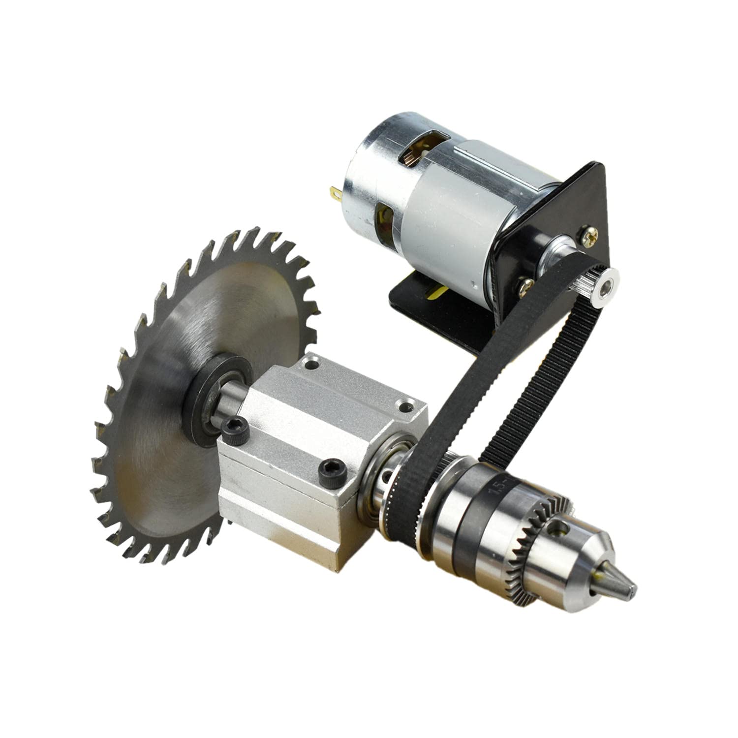 CHANCS 775 DIY Table Saw Mini Electric Circular Saw DC 24V 12000RPM Mini Cordless Drill Spindle Motor for Wood