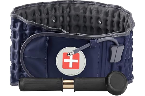 6xigouma Decompression Back Belt - Lumbar Support Belt for Men & Women Lower Back Pain Relief, Back Traction Device Fits Wais