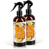 Abbey & Sullivan Linen Spray, Peach Magnolia, Fabric Freshener and Fragrance Room Spray, Pack of 2, 16 oz