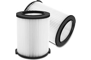 SwellV 2 Pack VF4000 Replacement Filter Compatible with RIDGID Vacs Wet Dry 5-20 Gal& 6-9 Gal Husky Vacuum & CRAFTSMAN Shop Vacuum 17816 9-17816, Standard Wet and Dry Vacuum Cleaner Filter Vf4000