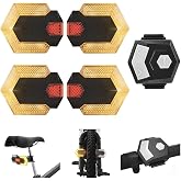 Antfire 4 Pcs Bike Tail Light with Turn Signals, USB Rechargeable Bike Turn Signals Front and Rear Bright LED Safety Warning, Wireless Remote Control Waterproof Bicycle Turn Signals Light for Ebike