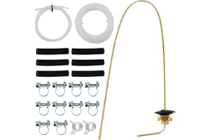 ROOTMUTIFY 1320399A 35320A Diesel Heater Fuel Tank Standpipe 650mm x 5mm Fit for Webasto Eberspacher Heater, 4mm ‎89031118 Fuel Pipe Line Hose Clip Kit for Eberspacher and Webasto Tank