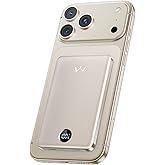 iWALK Magnetic Portable Charger, 5,000mAh Ultra-Slim Power Bank Wireless Charging Battery Pack with LED Power Display, Comfortable Grip Powerbank Compatible with iPhone 17/16/15/14/13 Series,Starlight