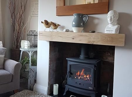Celtic Timber Solid French Oak Beam Floating Shelf Mantle Piece