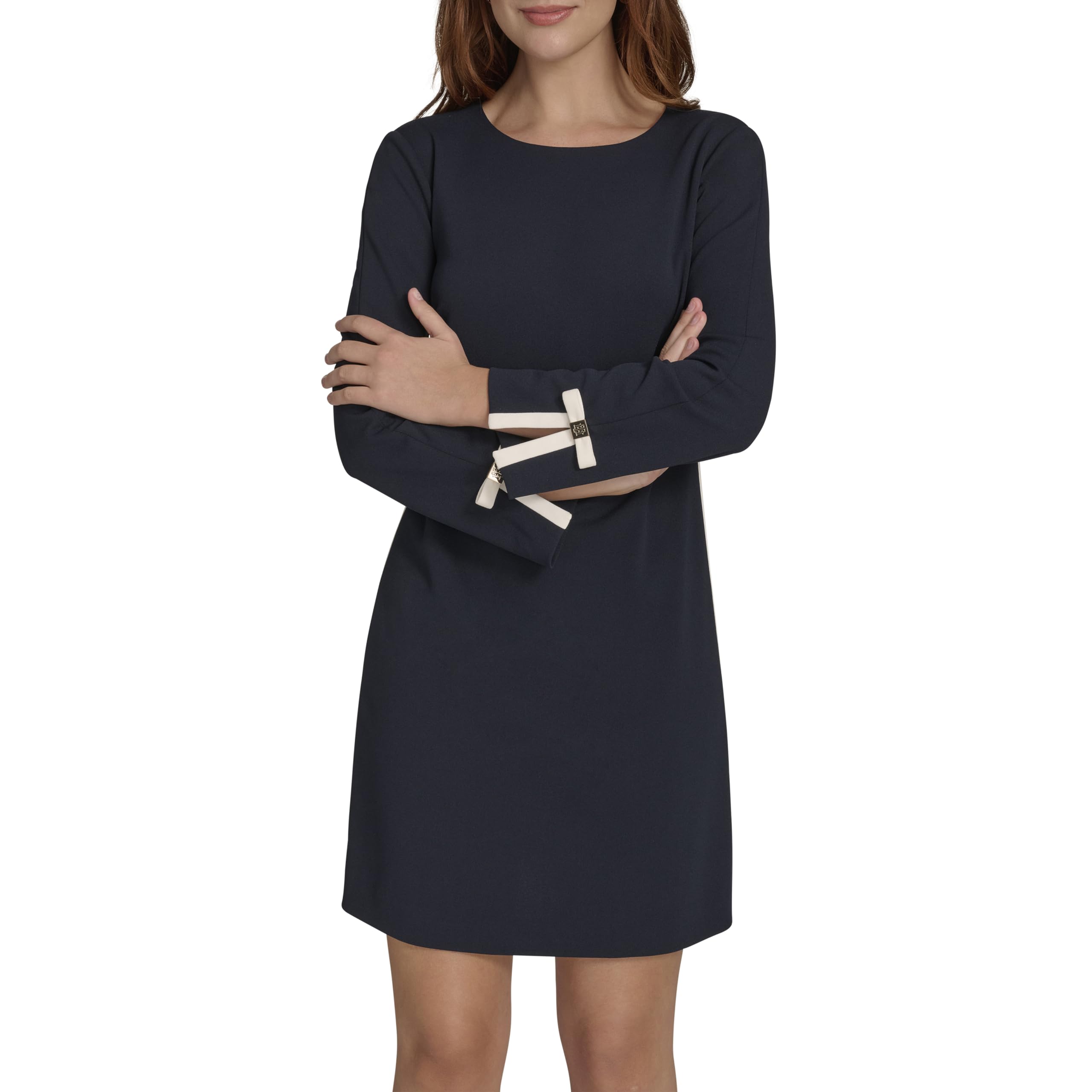 Tommy Hilfiger Women’s Dresses Shift,Sky Captain/Ivory,10p