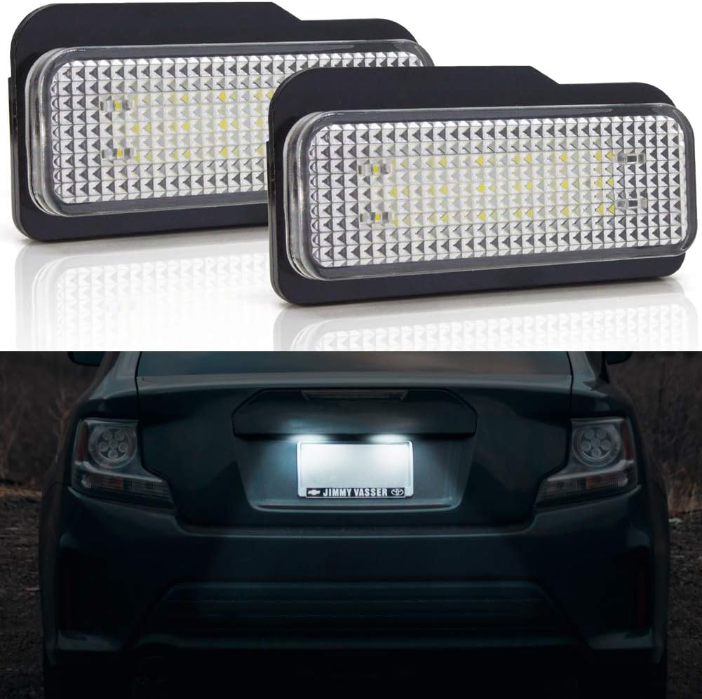 Number Plate Lights LED License Plate Light with CANBUS Free Error Xenon White 6000K Fit for C E CLS SLK Class S203 W211 W219 C219 R171