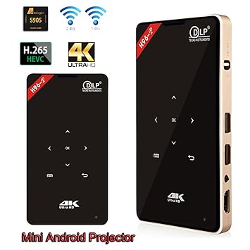 Mini proyector, super-vip 4 K Ultra HD Android h96-p Smart ...