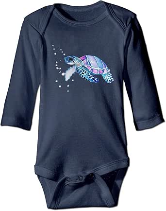 Download Amazon.com: Watercolor Turtle Toddler 0-2 Old Bodysuit ...