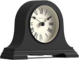 Jones Clocks Speakeasy Mantel Clock Black Roman Numerals 15.5x22x6cm view 2