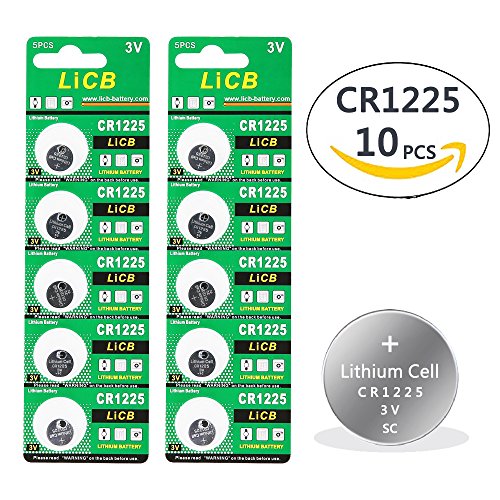 LiCB 10 Pack CR1225 3V Lithium Battery CR 1225