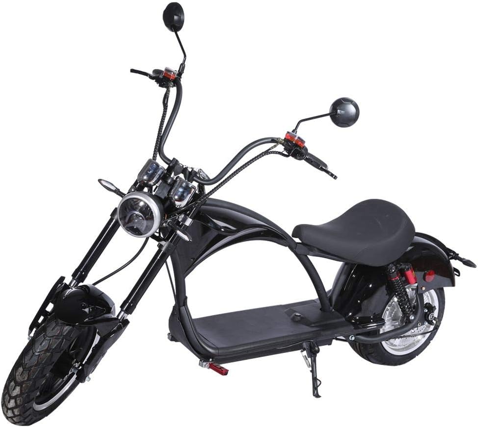 2000W 60V 20AH Electric Bike Fat Wide Tire Scooter Chopper Harley Style eBike Moped - SDI-1024X2000W60V