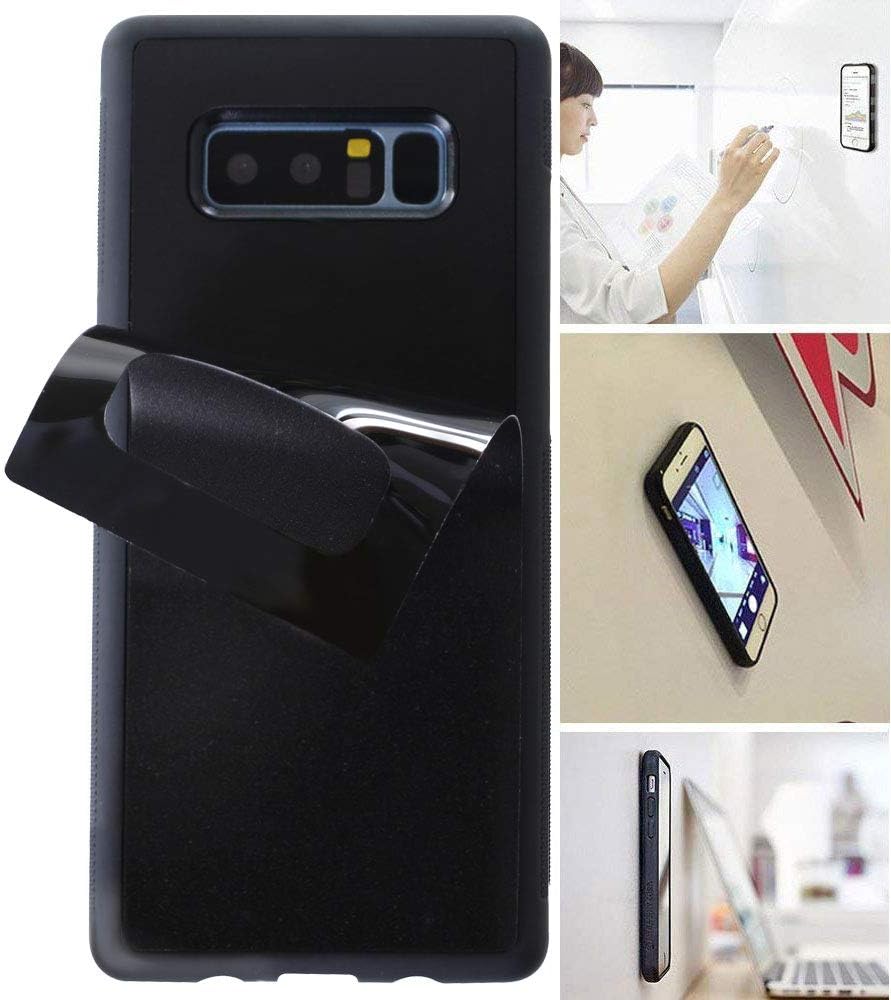 Anti Gravity Case for Galaxy Note 8 with Dust Proof Film, Magic Nano Hands Free Stick to Wall Anti-Gravity Case Black Anti Gravity Case for Galaxy Note 8