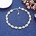 VUJANTIRY Cowrie Shell Choker Necklace for Women Hawaiian Seashell Pearls Choker Necklace Statement Adjustable Cord Necklace Set (Shell&Pearls Choker #1)