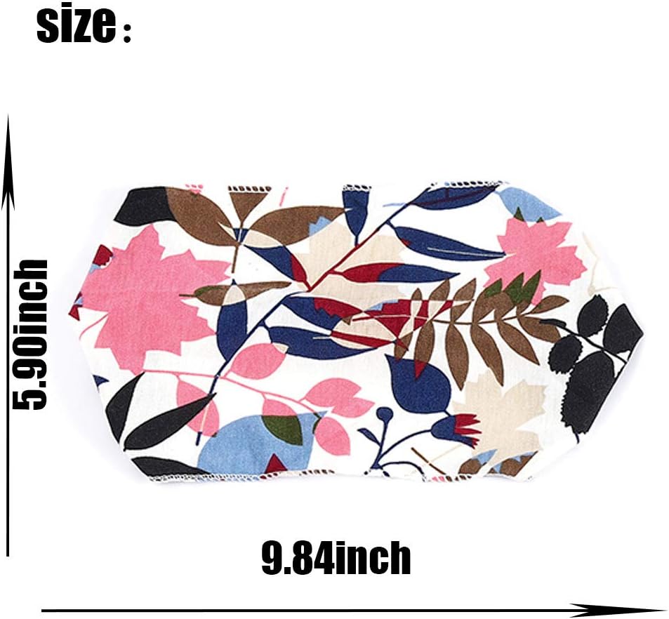 IYOU Boho Headband Flower Hair Bands Sport Elastic Head Wraps Stretchy Fitness Polyester Head Wear for Women and Girls(pack of 4) - Image 5