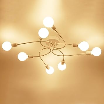 Amazon Com Baycher Nordic Iron Eight Head Restaurant Lights
