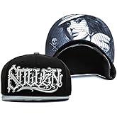 Sullen Payasa Tattoo Lifestyle Graphic Snapback Flat Bill Black Hat