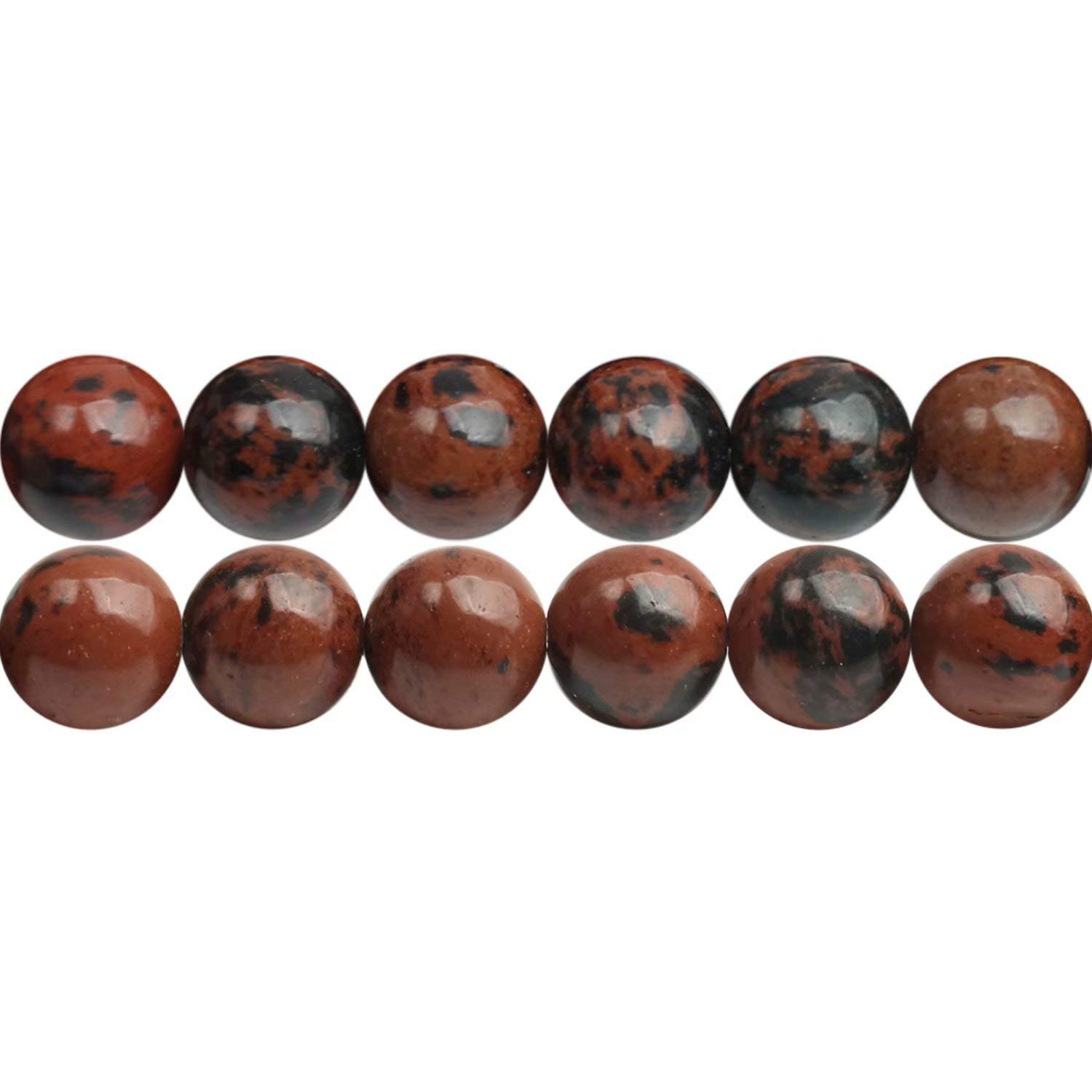 Small Size 4mm Natural Mahogany Obsidian Beads for Jewellery Making Brown Stone Beads Sold by One Strand APX 90 Pcs Hole Size 1mm
