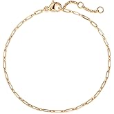 BENEIGE Gold Bracelets for Women 14k Gold Paperclip Bracelets Binding Bracelet, Adjustable Bracelets for Women Dainty Handmade Link Bracelet