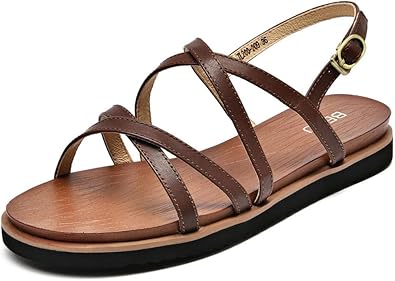 ladies leather sandals amazon