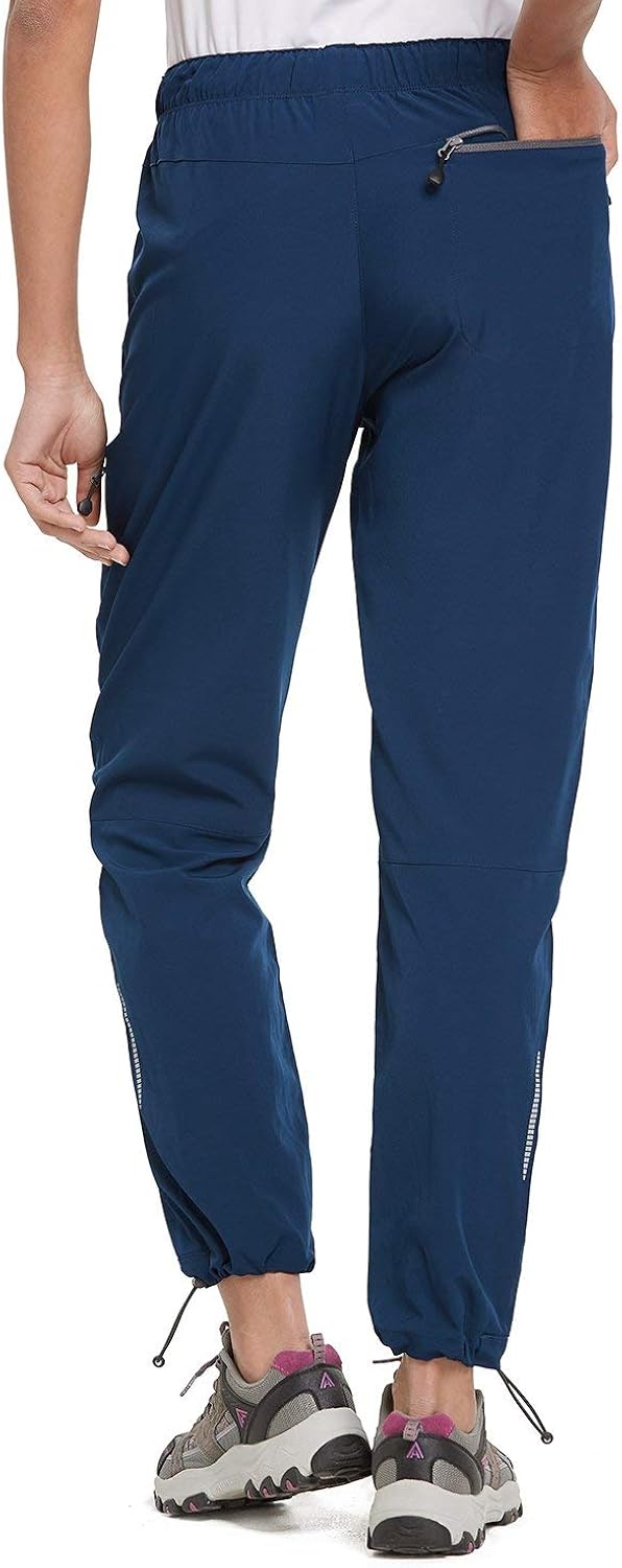 BALEAF Women's Hiking Cargo Pants Outdoor Lightweight Capris Water Resistant UPF 50 Zipper Pockets : Clothing
