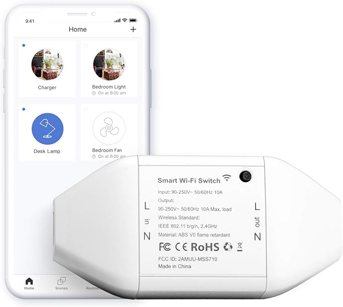Aozbz Inalambrico Rele Interruptor Modulo Diy Su Hogar Inteligente Con Cuenta Regresiva Y Funcion De Temporizador Ac 90 250v 20w Wifi Smart Switch Google Home Y App Controlar Routers Dispositivos De Red Mujeramerica Com