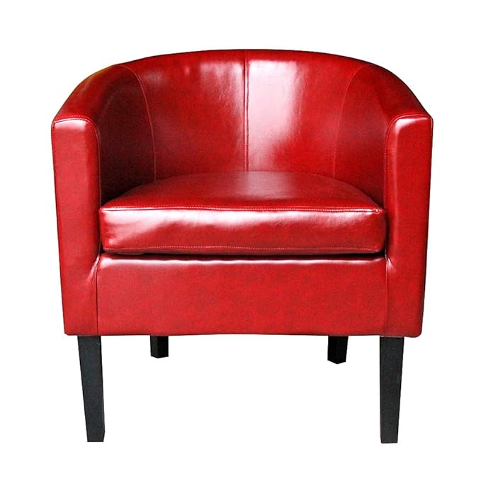 Faux Leather Tub Chair Armchair club Chair Dining Living Room Cafe