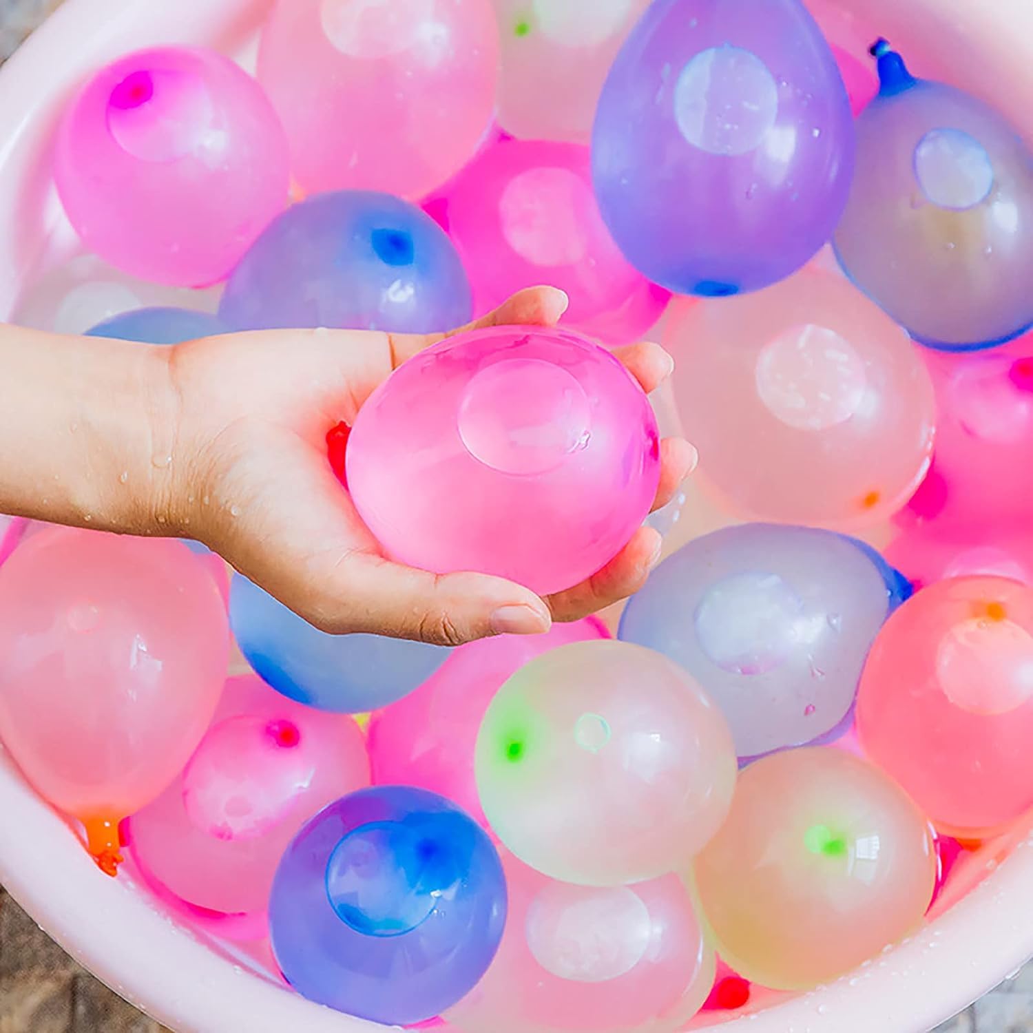 Qxotvzy Water Balloons Instant Balloons Easy Quick Fill Splash Fun for All Age Balloons Set Party Games Quick Fill Balloons for Outdoor Summer Funs