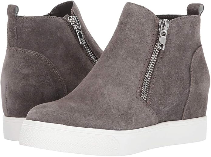 gray platform sneakers