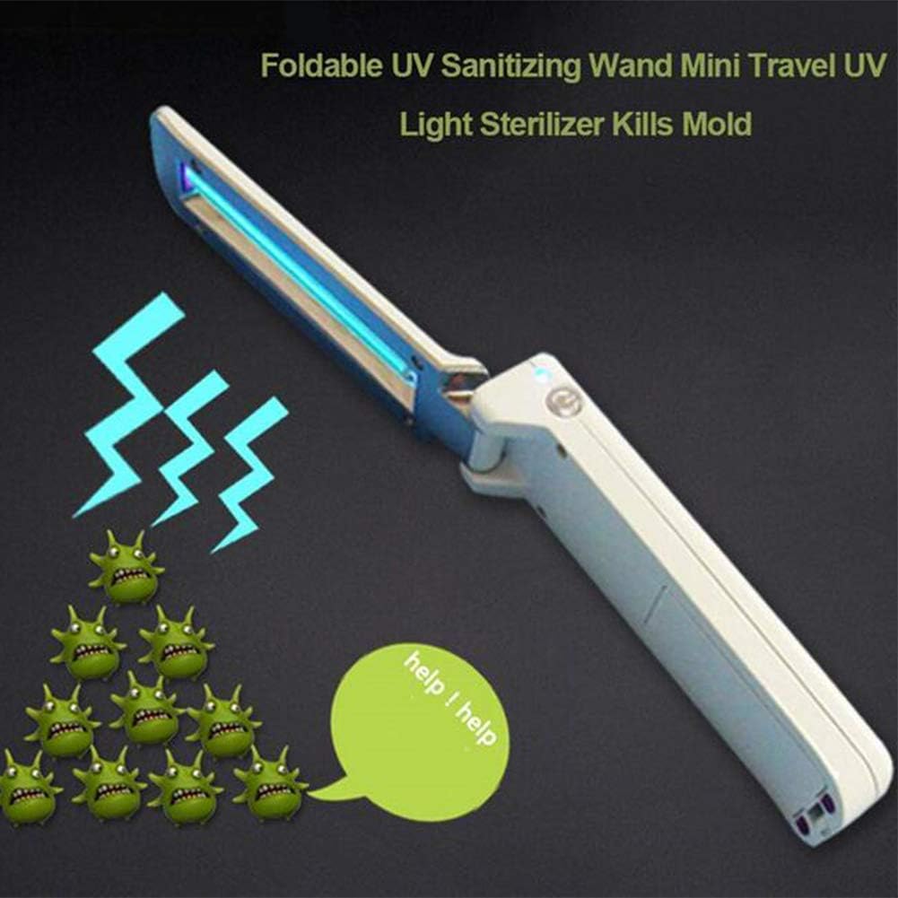 OPARYY Handheld Ultraviolet Disinfection Lamp Mini Travel Wand uv Flashlight Household Toilet Car Pet