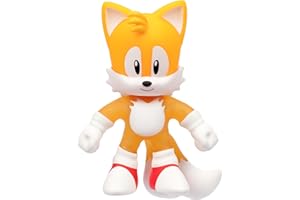 Heroes of Goo Jit Zu Stretch Surge Tails, Powered Up with Glow Surge Giving Him Glow-in-The-Dark Powers, Scrunchy, Stretchy Filling, Stretch Him Up to 3 Times His Size – Sensory Toys