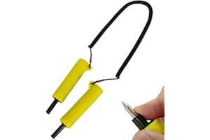 Ice Augers for Ice Fishing,Ice Picks, Ice Fishing Picks Retractable Safety Pick Ice Fishing Emergency Gear for Skating Sled W
