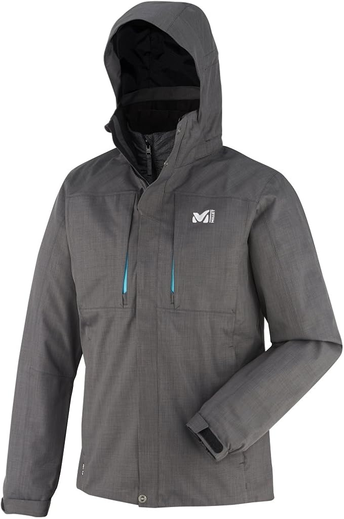 MILLET Mountain 3in1 Men's Protective Jacket black, Heather Grey, XXL