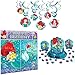 Little Mermaid Party Decorations Bundle - Scene Setter, Hanging Swirls, and Table Decorating Kit