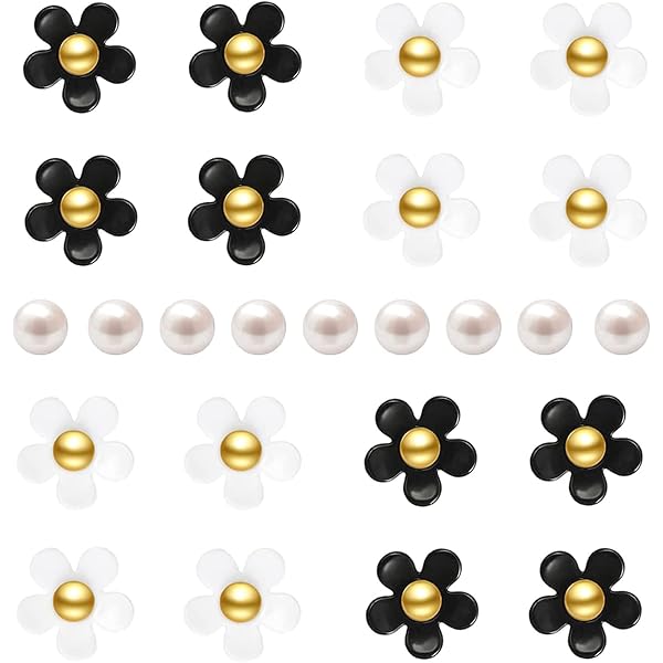 Wonninek Lot De 58 Breloques Pour Chaussettes De Sécurité - Broche De Sécurité - Pour Chaussettes - Bling - Bijoux - Doré - Accessoires - Perle Strass - Chaussures - Kit De Breloques En Vrac