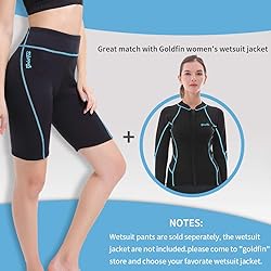 GoldFin Wetsuit Shorts for Women, 2mm Neoprene