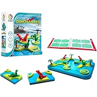 SmartGames - L'Archipel Des Dinosaures - Remue-Méninges Éducatif - Jeu de Logique et réflexions Multiniveaux - 6 Ans et + - 1