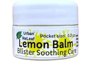 Urban ReLeaf Lemon Balm Blister Soothing Care Pocket Size! Soothe Itchy Spots, Rashes, Bug Bites. Suppress Future outbreaks. 100% Natural Goodbye, Itchy red Bumps! .3 oz