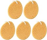 EXCEART Honeycomb Bath Sponge 5pcs Yellow Soft Shower Body Cleansing view 1