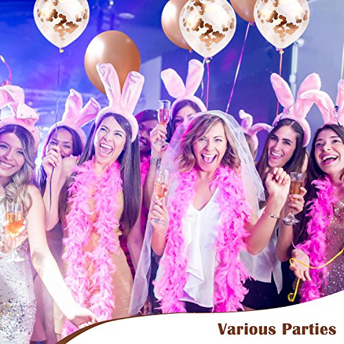TIRIO Rose Gold Confetti Balloons 36Pcs, 12 Inch Premium Quality Rose Gold Latex Party Balloons Great for Weddings, Birthdays, Bridal Shower Decorations, Engagement, Graduation Party.