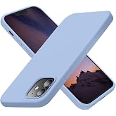 Cordking Designed for iPhone 12 Case/iPhone 12 Pro Case, Light Blue | Silicone Ultra Slim Shockproof Protective Phone Case wi