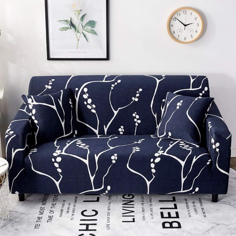 Carvapet Sofa Cover Stretch Couch Covers Elastic Fabric Printed Pattern