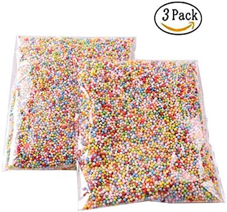 Foam Balls for Slime - Colorful Styrofoam Balls 0.08-0.32 Inch (30000 pcs) Colorful Arts Craft Ball Beads For Homemade Slime, Kid's Craft, Wedding and Party Decoration