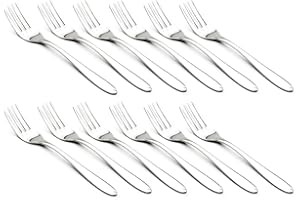 Cuisinox Alpha Flatware/Salad Forks, Set of 12, Stainless Steel