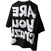 SOLY HUX Men's Graphic Tees Letter Print Crew Neck Short Sleeve T Shirt Drop Shoulder Casual Streetwear Summer Tops